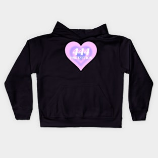 Angel Number 444 Heart Aura Kids Hoodie